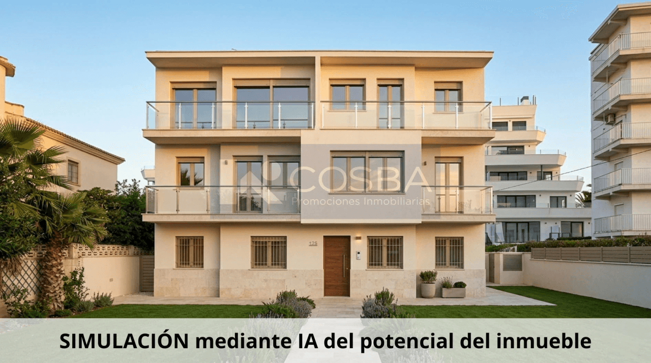 Oportunidad en primera línea con vistas frontales al mar junto a Dénia